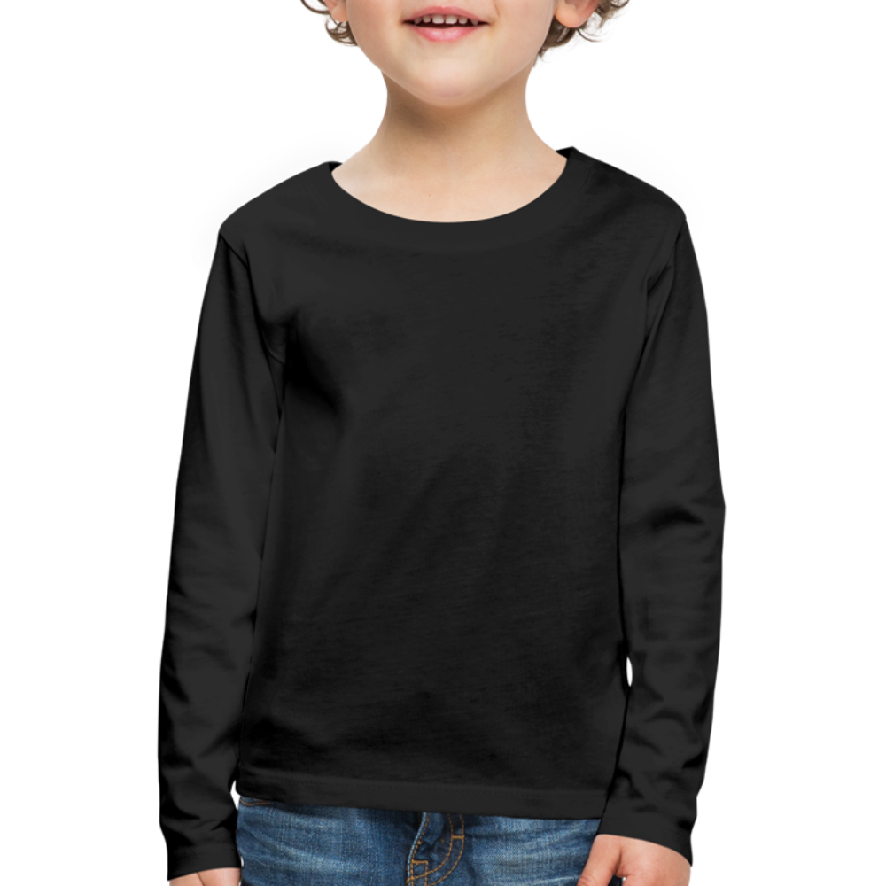 Kinder Premium Langarmshirt - Schwarz