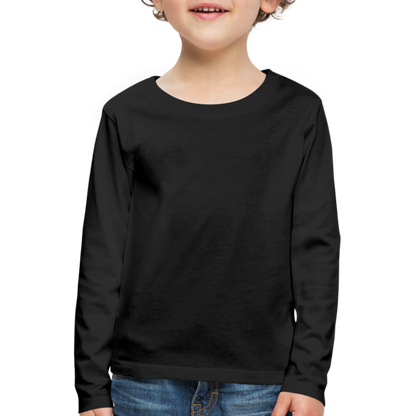 Kinder Premium Langarmshirt - Schwarz