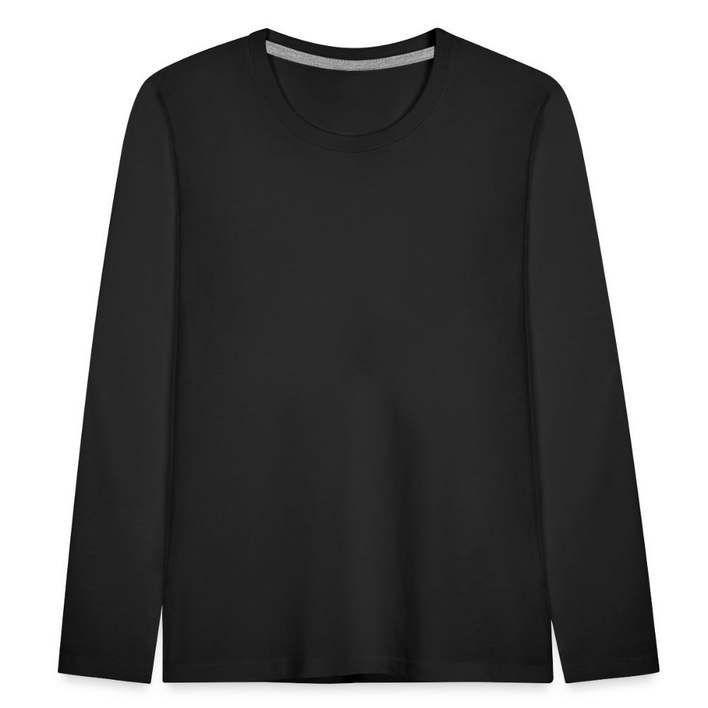 Kinder Premium Langarmshirt - Schwarz