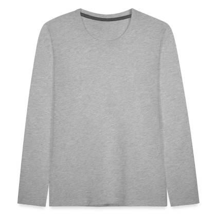 Kinder Premium Langarmshirt - Grau meliert