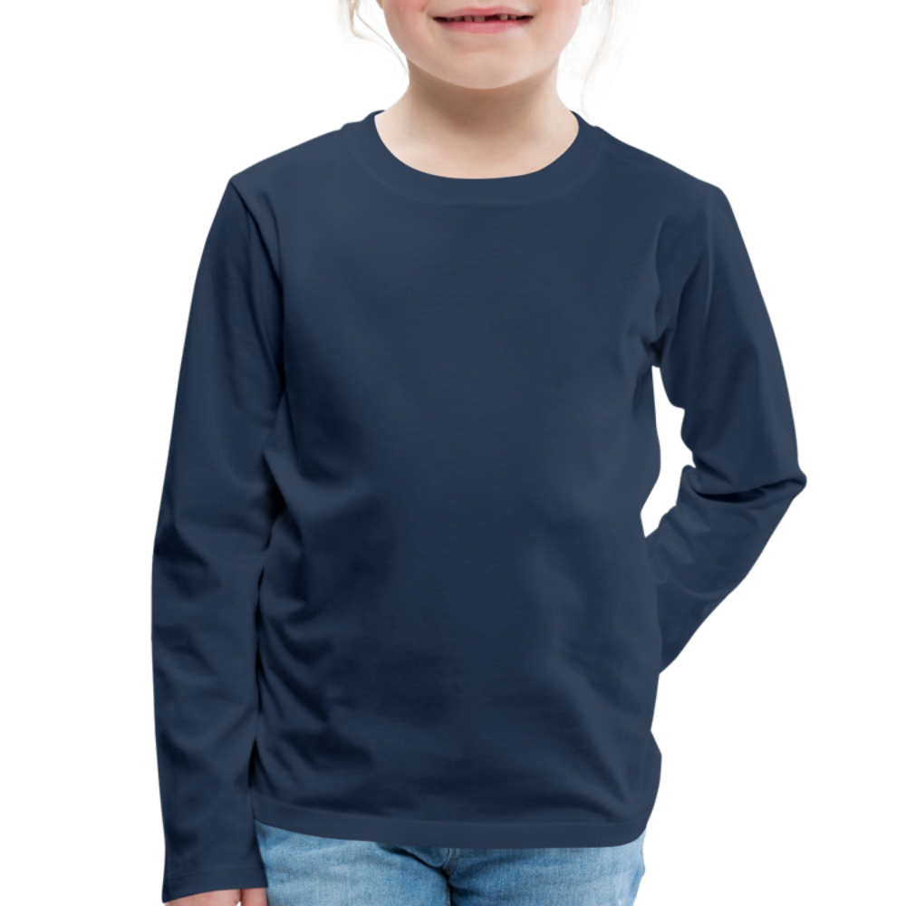 Kinder Premium Langarmshirt - Navy