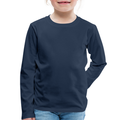 Kinder Premium Langarmshirt - Navy