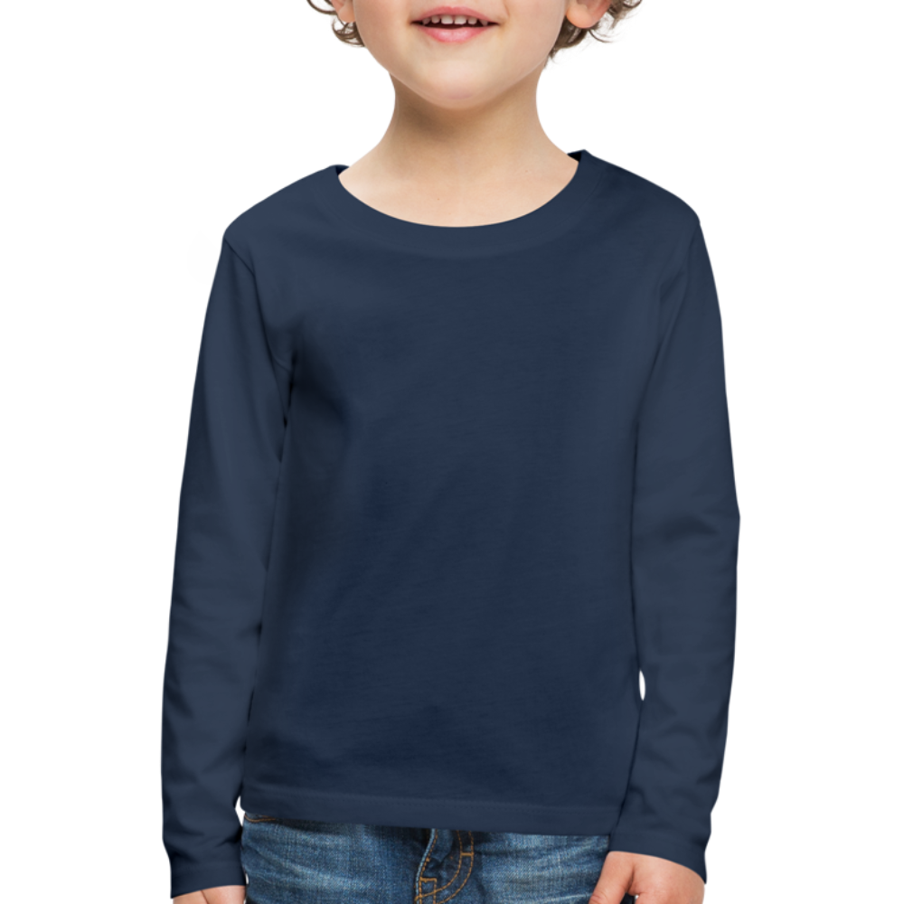 Kinder Premium Langarmshirt - Navy