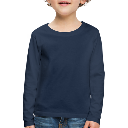 Kinder Premium Langarmshirt - Navy