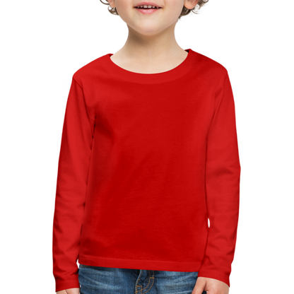 Kinder Premium Langarmshirt - Rot