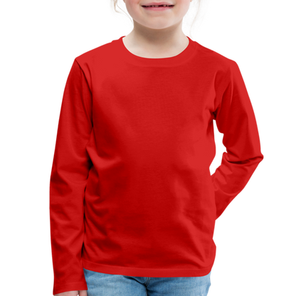 Kinder Premium Langarmshirt - Rot