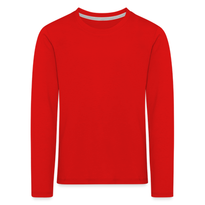 Kinder Premium Langarmshirt - Rot