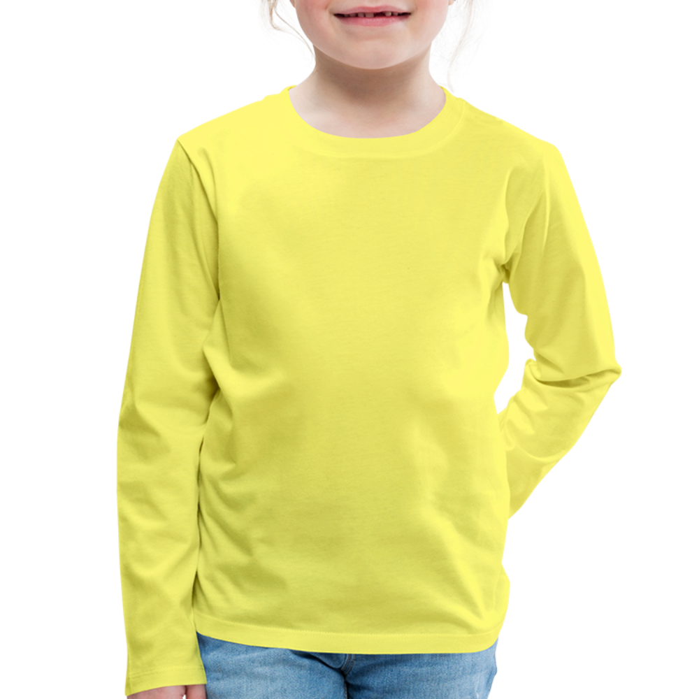 Kinder Premium Langarmshirt - Gelb