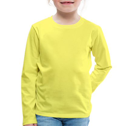 Kinder Premium Langarmshirt - Gelb