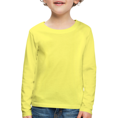 Kinder Premium Langarmshirt - Gelb