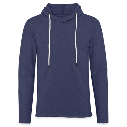 Leichtes Kapuzensweatshirt Unisex - Navy meliert