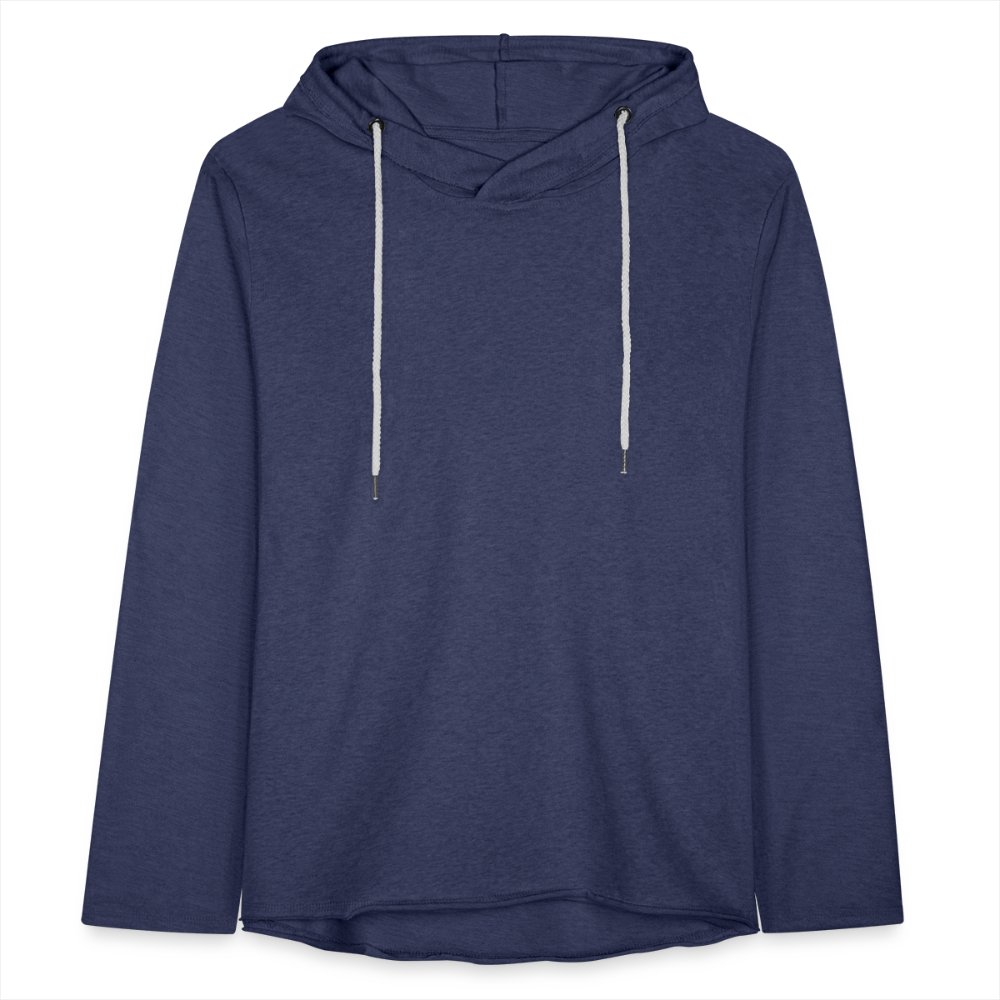 Leichtes Kapuzensweatshirt Unisex - Navy meliert