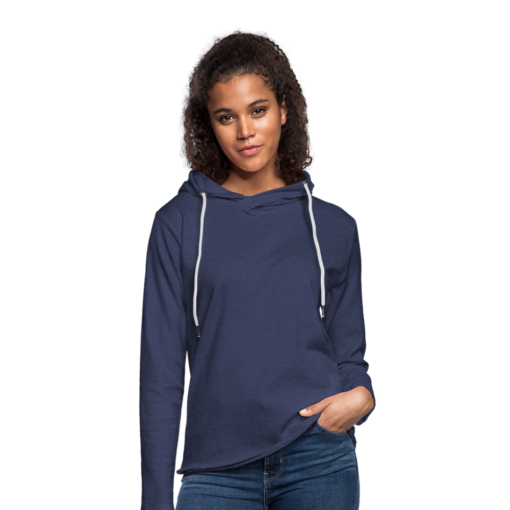 Leichtes Kapuzensweatshirt Unisex - Navy meliert