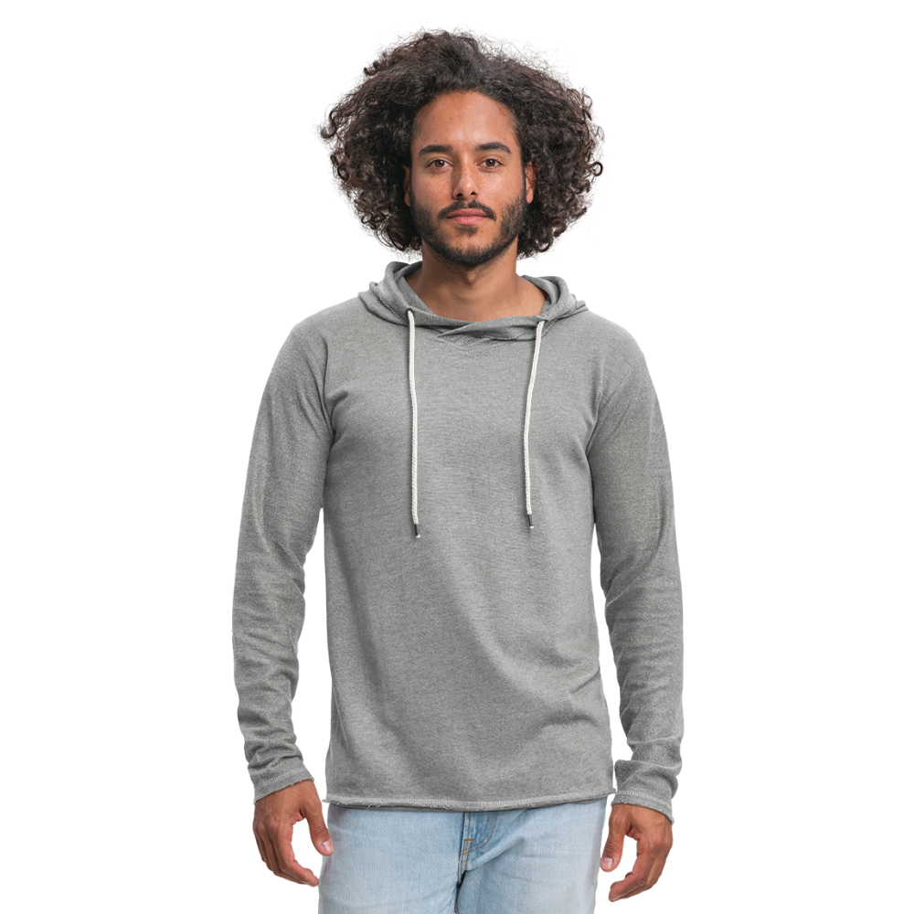 Leichtes Kapuzensweatshirt Unisex - Grau meliert