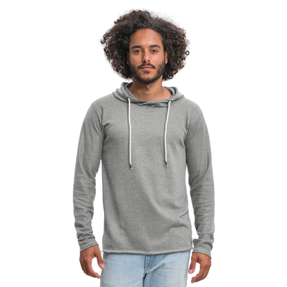 Leichtes Kapuzensweatshirt Unisex - Grau meliert