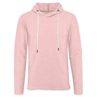 Leichtes Kapuzensweatshirt Unisex - Rosa-Creme meliert