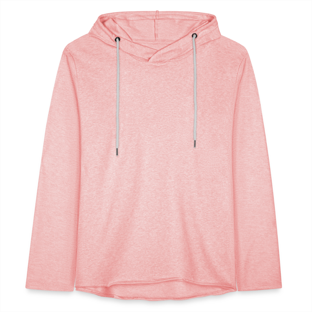 Leichtes Kapuzensweatshirt Unisex - Rosa-Creme meliert