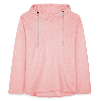 Leichtes Kapuzensweatshirt Unisex - Rosa-Creme meliert