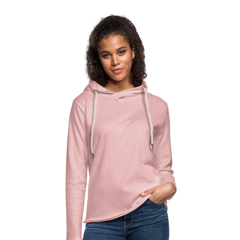 Leichtes Kapuzensweatshirt Unisex - Rosa-Creme meliert