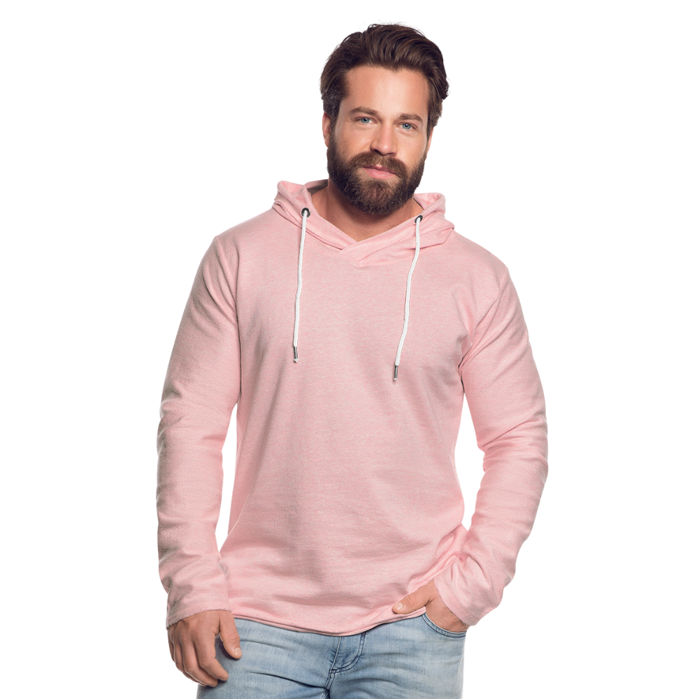 Leichtes Kapuzensweatshirt Unisex - Rosa-Creme meliert