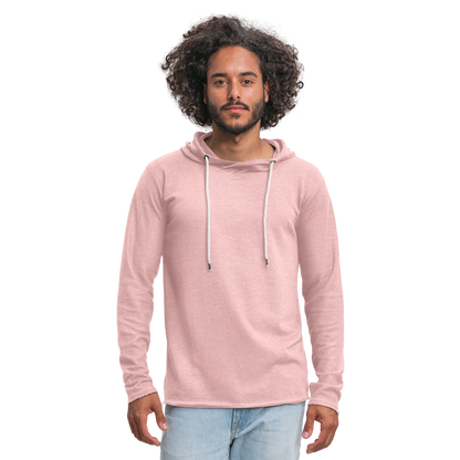 Leichtes Kapuzensweatshirt Unisex - Rosa-Creme meliert