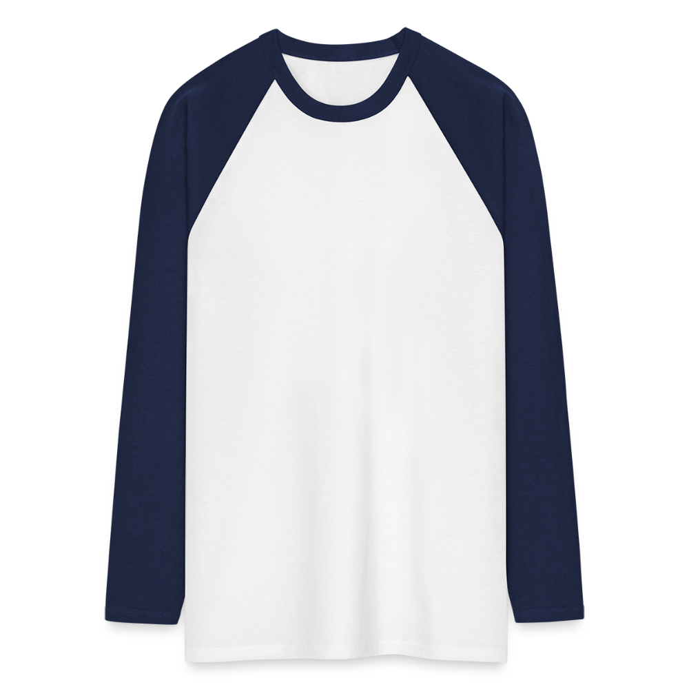 Männer Baseballshirt langarm - Weiß/Navy