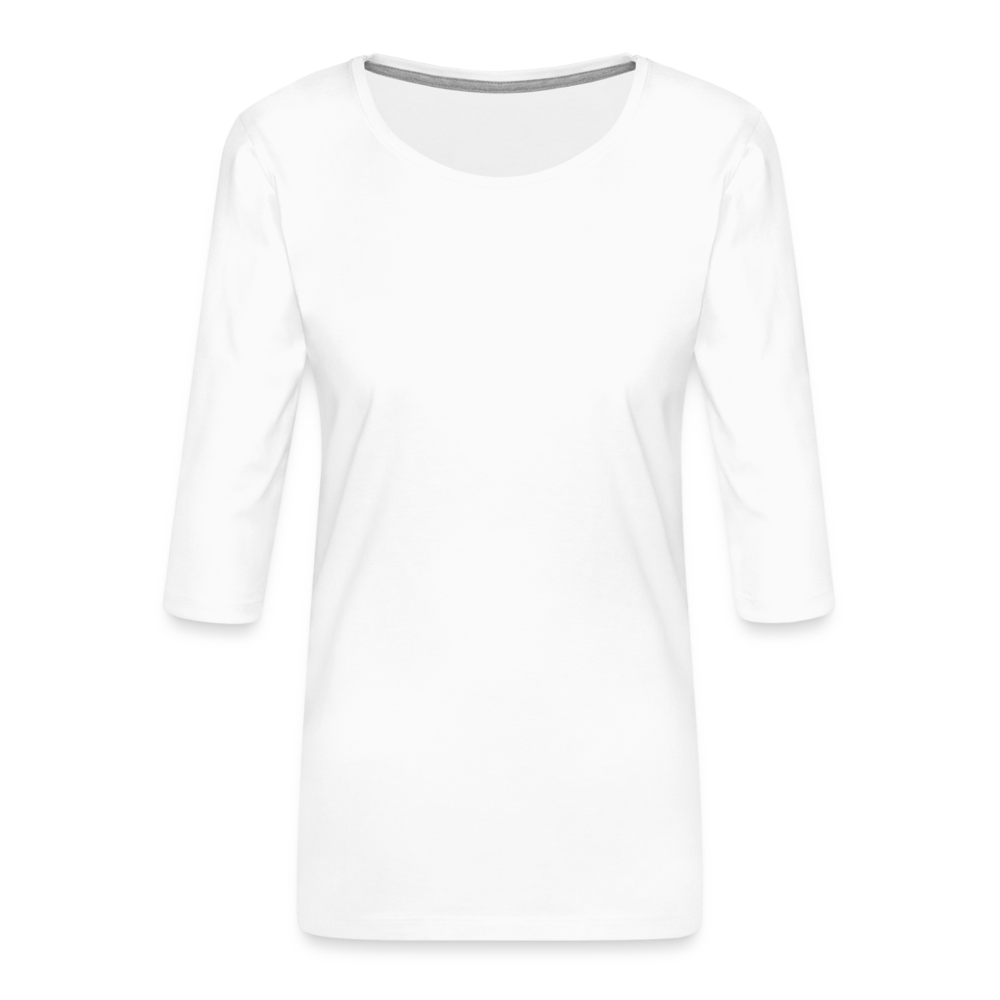 Frauen Premium 3/4-Arm Shirt - weiß