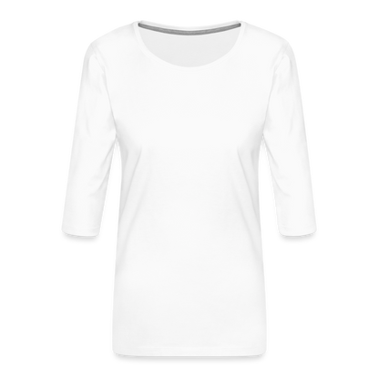 Frauen Premium 3/4-Arm Shirt - weiß