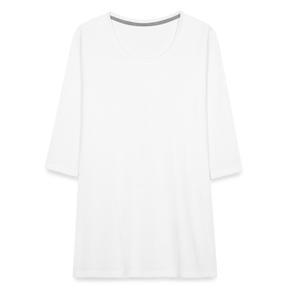 Frauen Premium 3/4-Arm Shirt - weiß