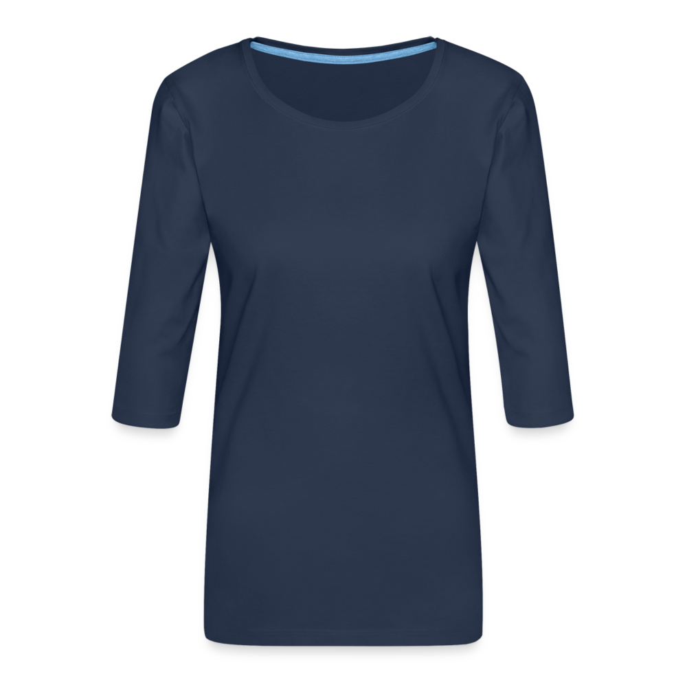 Frauen Premium 3/4-Arm Shirt - Navy