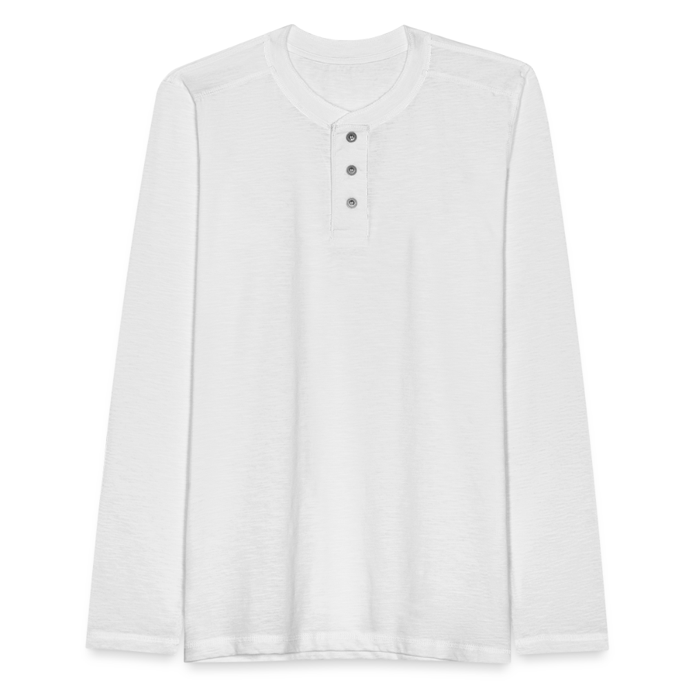 Henley Langarmshirt - weiß