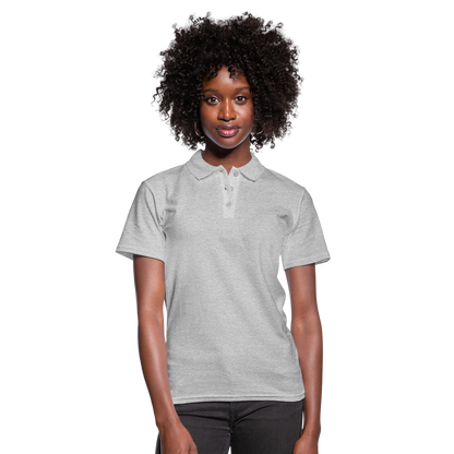 Frauen Polo Shirt - Grau meliert