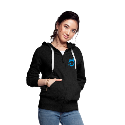 BLUU POMBOO Frauen Premium Kapuzenjacke - Anthrazit