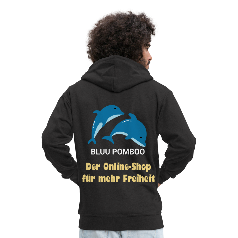 BLUU POMBOO Männer Premium Kapuzenjacke - Schwarz