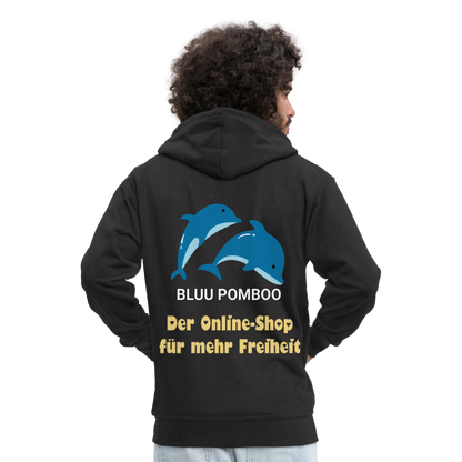 BLUU POMBOO Männer Premium Kapuzenjacke - Schwarz