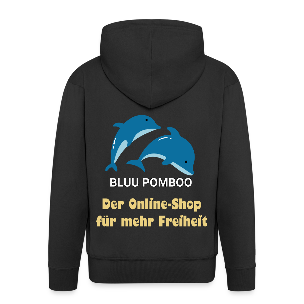 BLUU POMBOO Männer Premium Kapuzenjacke - Schwarz