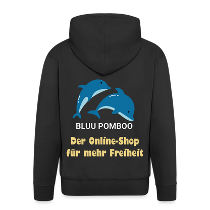 BLUU POMBOO Männer Premium Kapuzenjacke - Schwarz