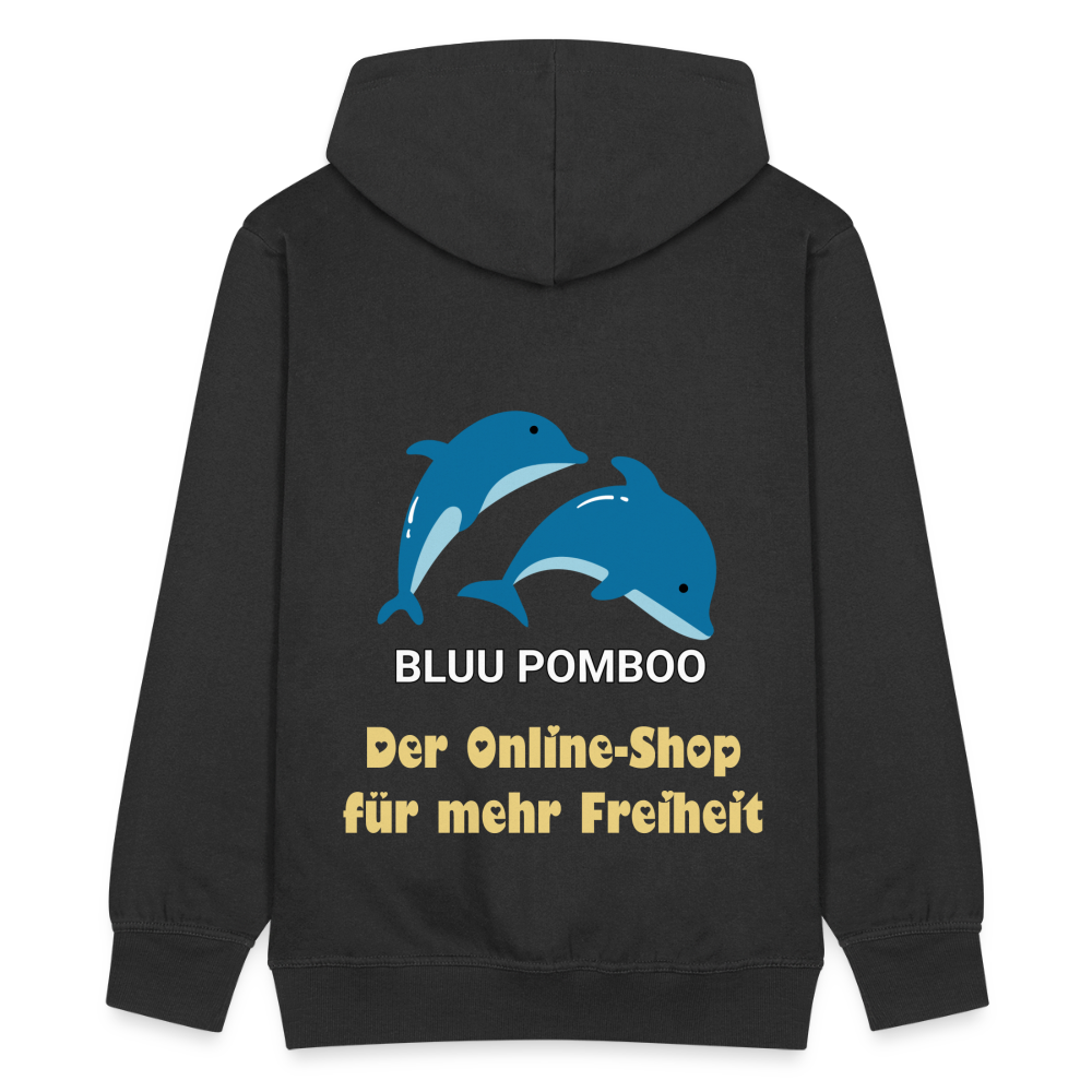 BLUU POMBOO Männer Premium Kapuzenjacke - Schwarz