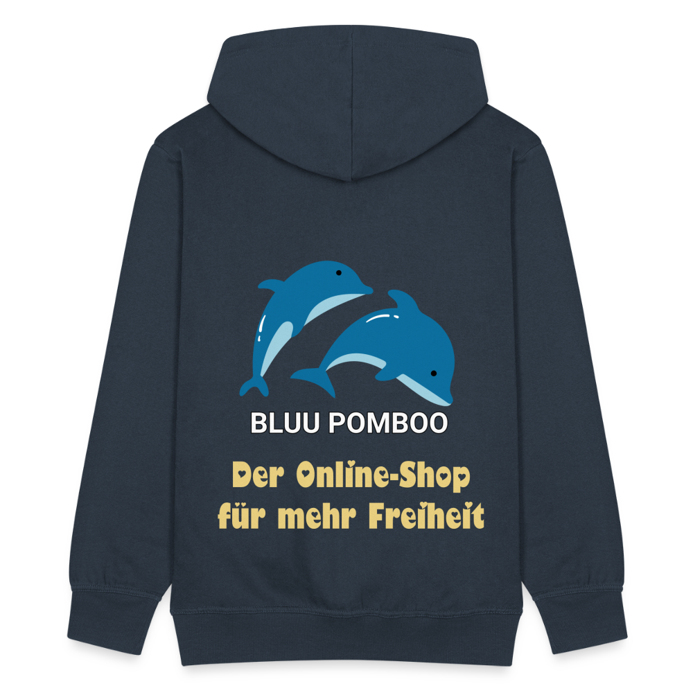 BLUU POMBOO Männer Premium Kapuzenjacke - Navy