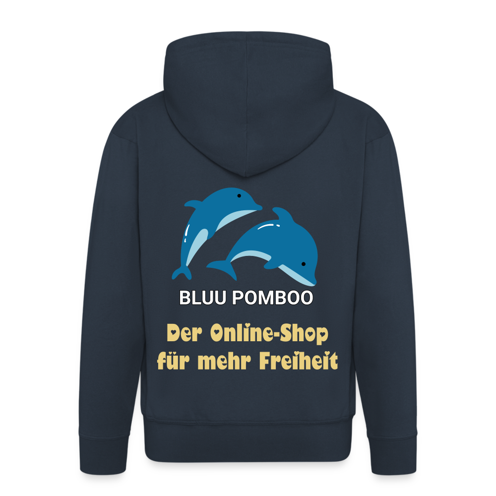 BLUU POMBOO Männer Premium Kapuzenjacke - Navy