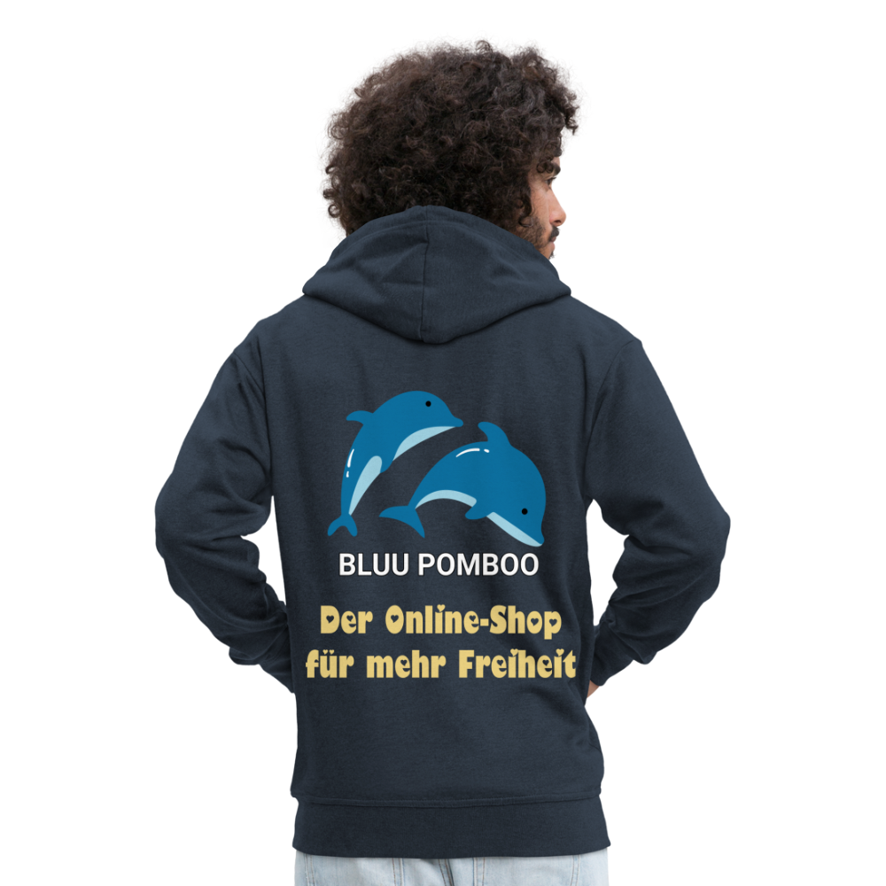 BLUU POMBOO Männer Premium Kapuzenjacke - Navy