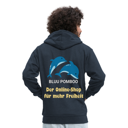 BLUU POMBOO Männer Premium Kapuzenjacke - Navy