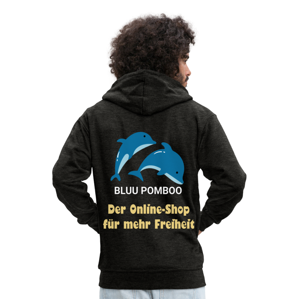 BLUU POMBOO Männer Premium Kapuzenjacke - Anthrazit