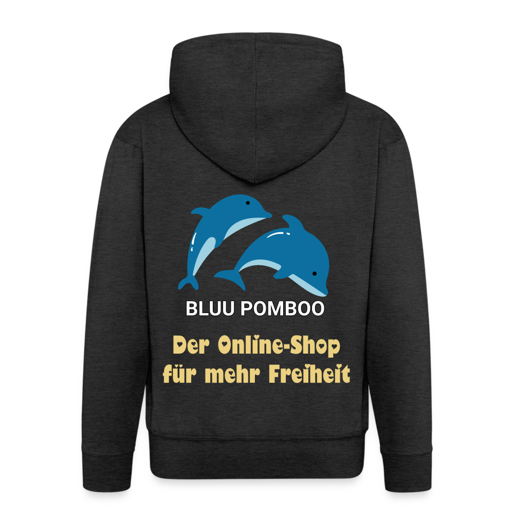 BLUU POMBOO Männer Premium Kapuzenjacke - Anthrazit