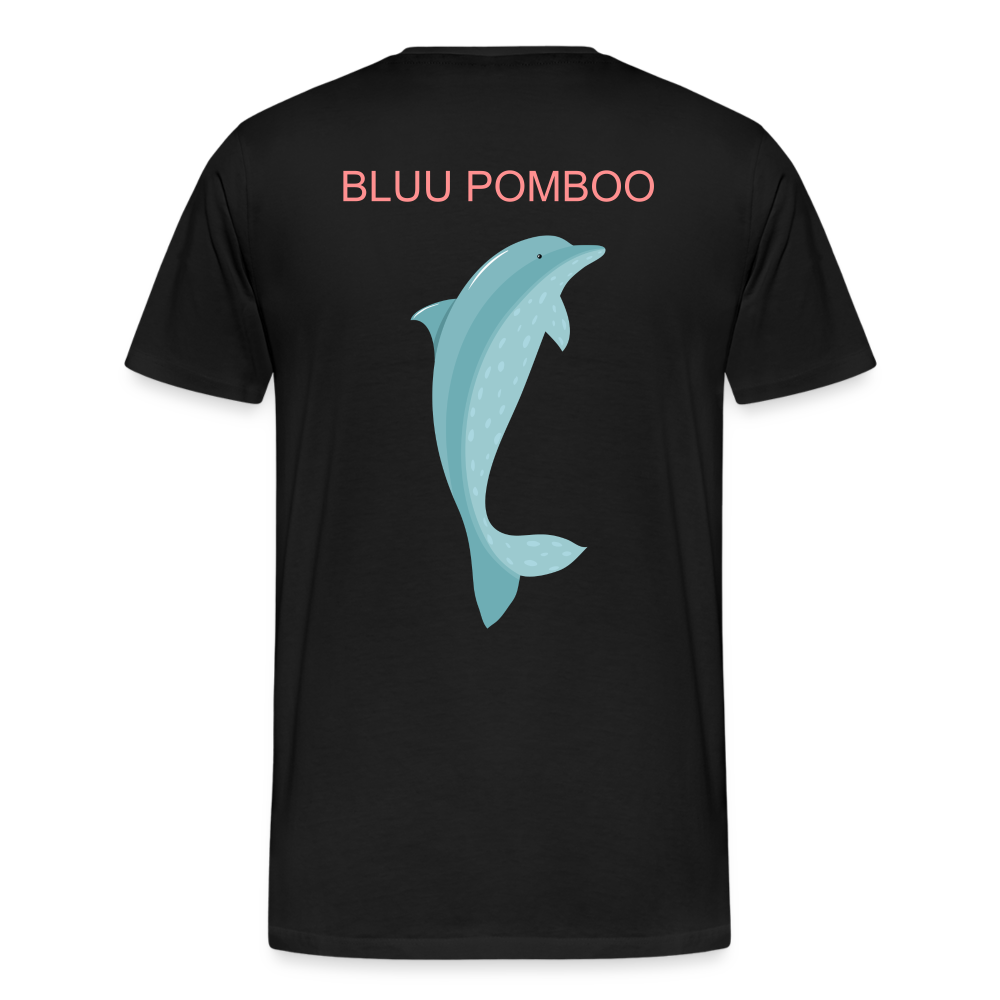 BLUU POMBOO Männer Premium Bio T-Shirt - Schwarz