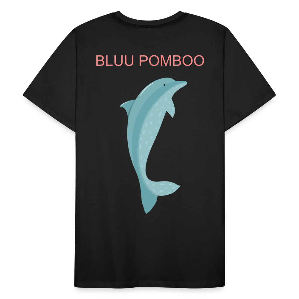 BLUU POMBOO Männer Premium Bio T-Shirt - Schwarz