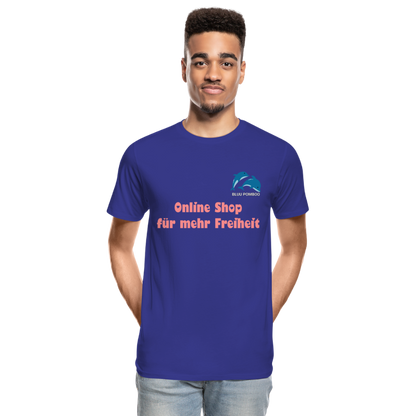 BLUU POMBOO Männer Premium Bio T-Shirt - Königsblau