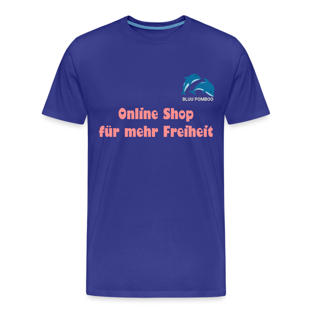 BLUU POMBOO Männer Premium Bio T-Shirt - Königsblau