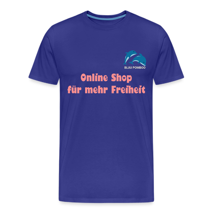 BLUU POMBOO Männer Premium Bio T-Shirt - Königsblau