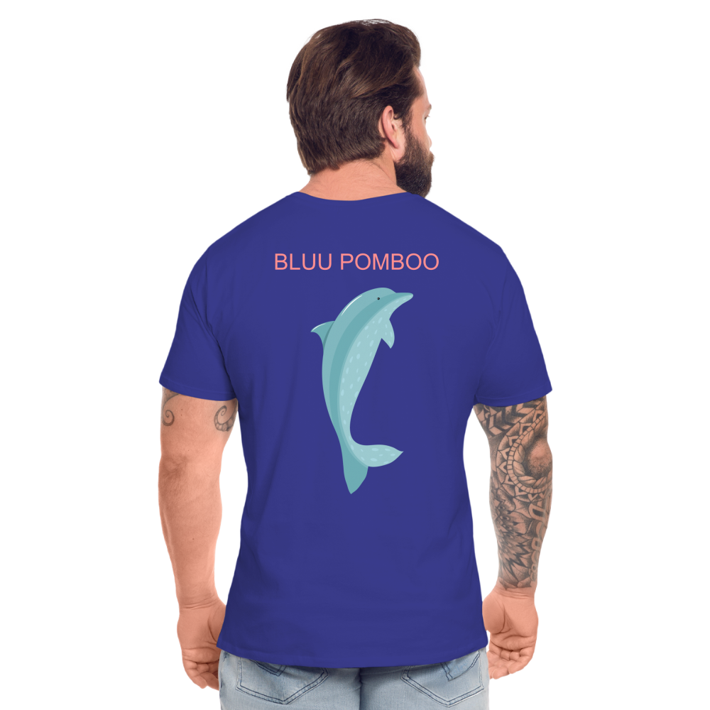 BLUU POMBOO Männer Premium Bio T-Shirt - Königsblau